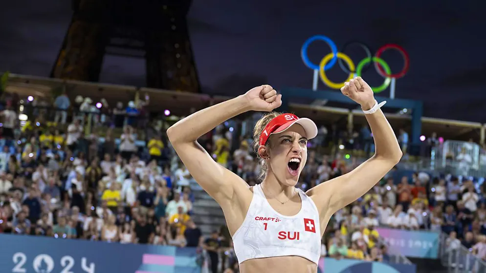 Brilliert auch mit neuer Partnerin: Die Olympia-Dritte Tanja Hüberli