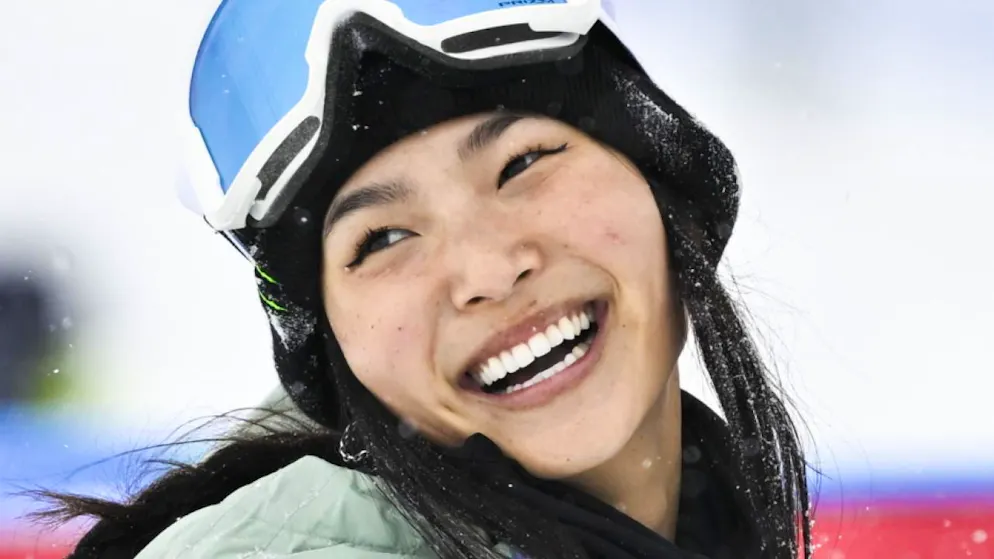 Das Lächeln der Siegerin Chloe Kim aus den USA