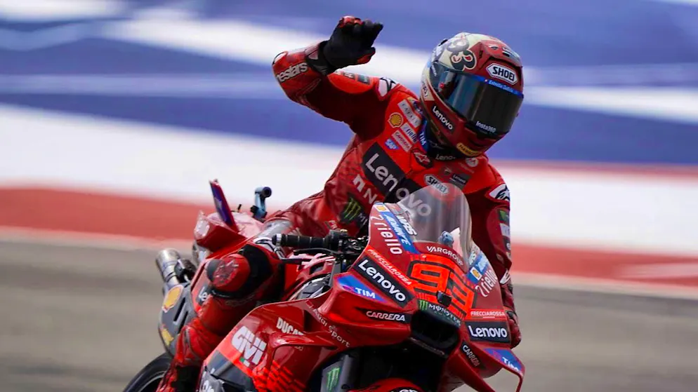 Currently unstoppable; Marc Marquez on Ducati.