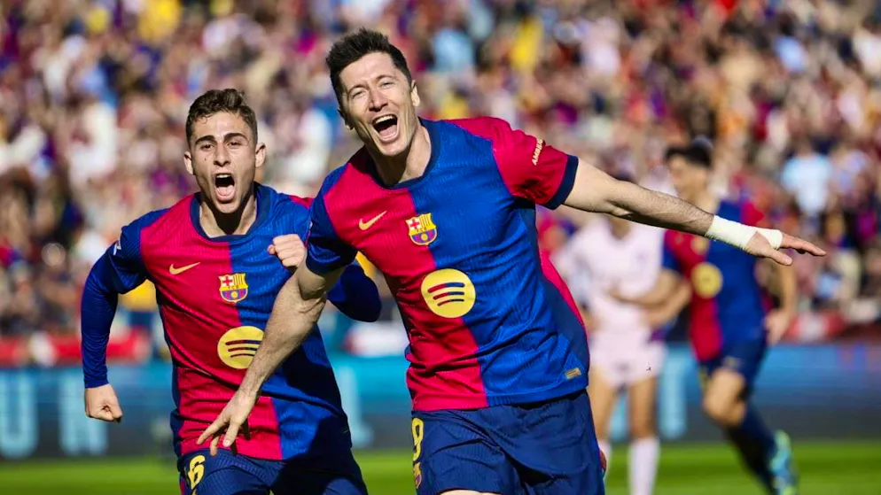 Robert Lewandowski tops the scoring charts in the Spanish championship