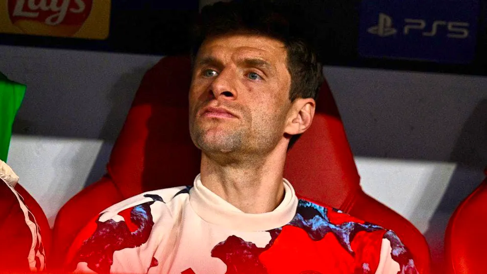 At Bayern, Thomas Müller is mostly just a reserve player.