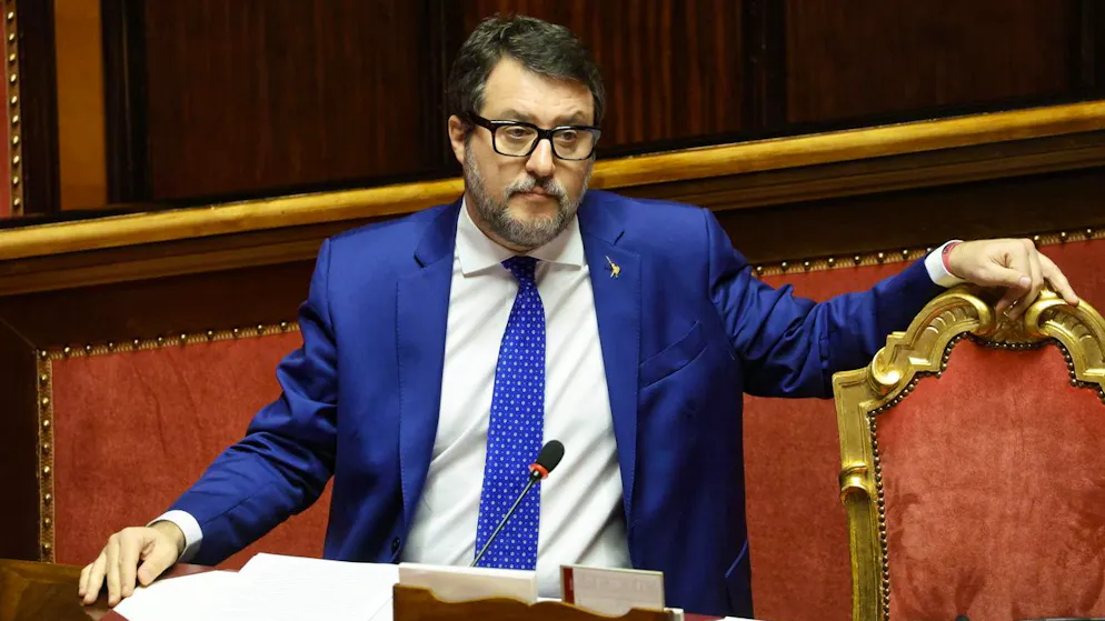 Italiens Regierunsgpartei Lega um Vizepremier Matteo Salvini bringt eine Initiative gegen Aufrüstungspläne der EU ein. (Archivbild)