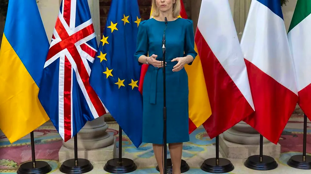 The High Representative of the Union for Foreign Affairs and Security Policy, Kaja Kallas, during the ministerial meeting on European security and Ukraine in the Palacio de Viana. Photo: Eduardo Parra/EUROPA PRESS/dpa