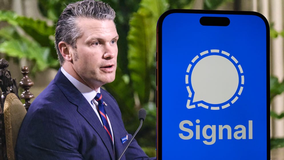 Auch die Daten von US-Verteidigungsminister Pete Hegseth waren frei zugänglich.