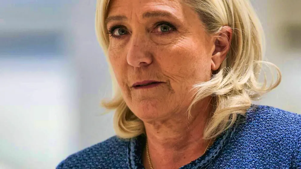 The leader of the French far-right party Rassemblement National (RN), Marine Le Pen, arrives at the Paris court. Photo: Alain Jocard/AFP/dpa