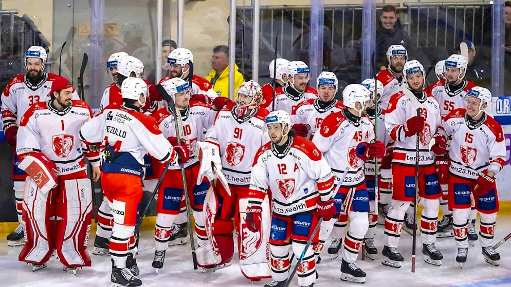Visp celebrated their first win in Ajoie like the Swiss League title
