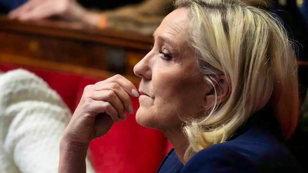 dpatopbilder - Marine Le Pen, leader of the French far-right party Rassemblement National (RN), takes part in a session of the National Assembly. Photo: Michel Euler/AP/dpa