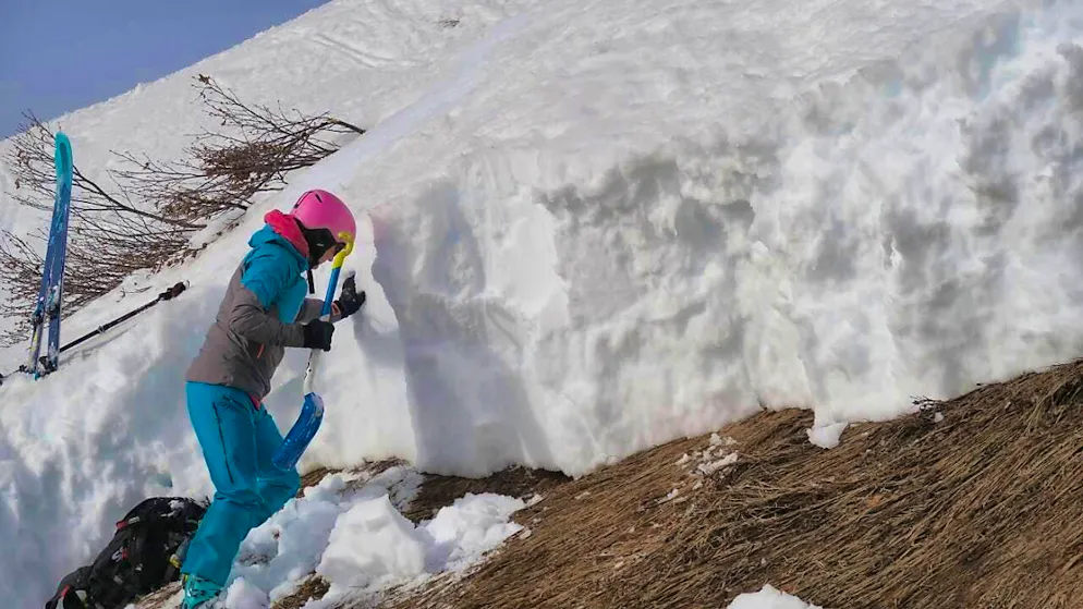 Avalanche researcher Amelie Fees is investigating sliding snow avalanches to find out exactly what triggers them.