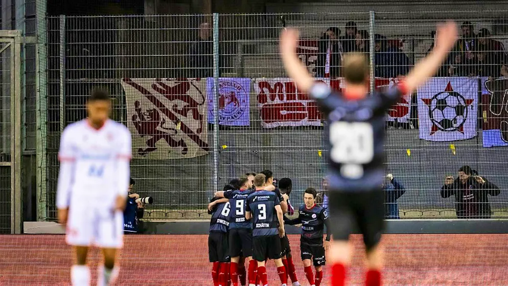 The great Winterthur jubilation after the winning goal