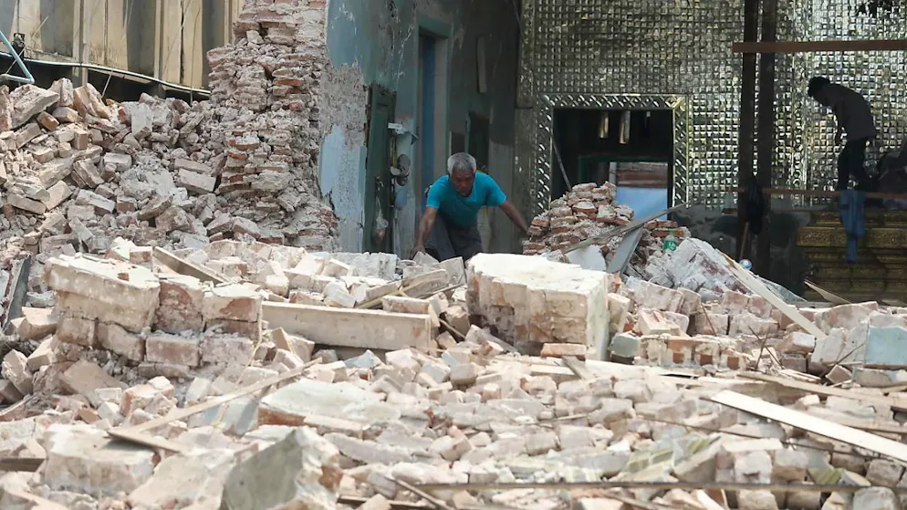 Le tremblement de terre du 28 mars a fait près de 3800 victimes en Birmanie, notamment à Mandalay (archives).