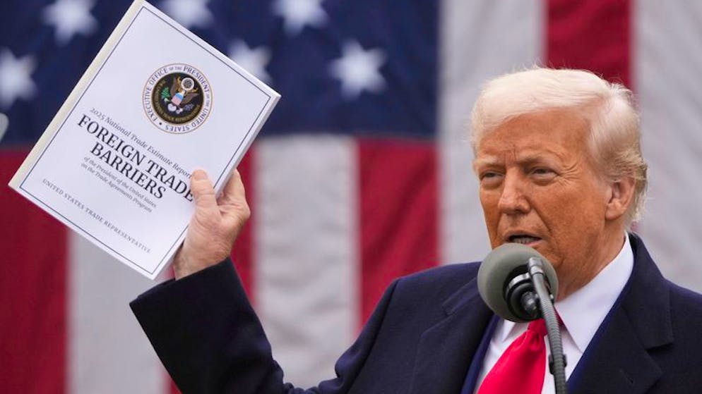 Trump Zölle. Der Republikaner hat für den 2. April die Vorstellung eines neuen grossen Zollpakets in Aussicht gestellt.