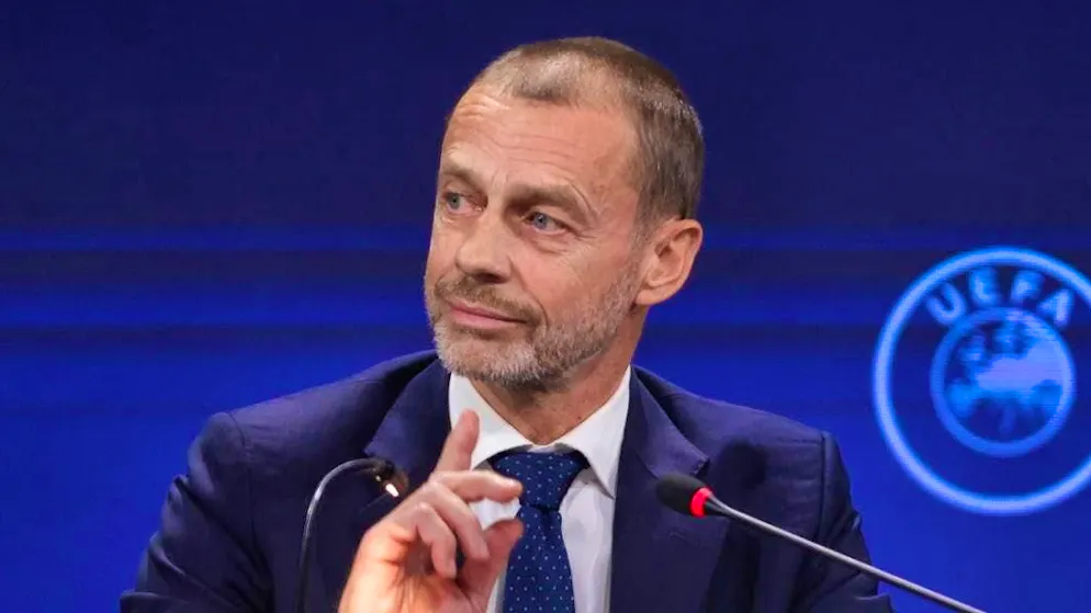 Raising his warning finger: UEFA President Aleksander Ceferin rules out a return of Russia to international football before the end of the war in Ukraine.