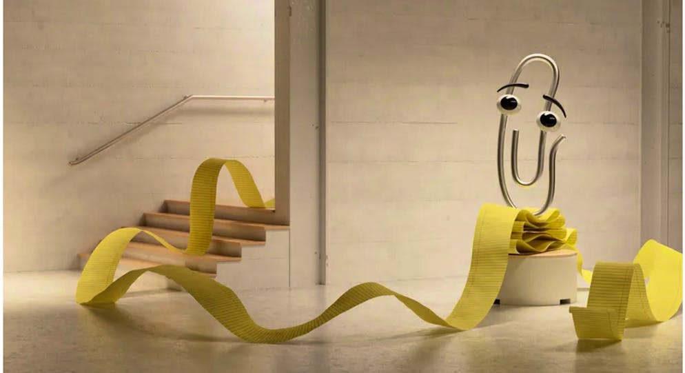 Clippy, la graffetta di Windows, ha divertito ed entusiasmato la comunità online.
