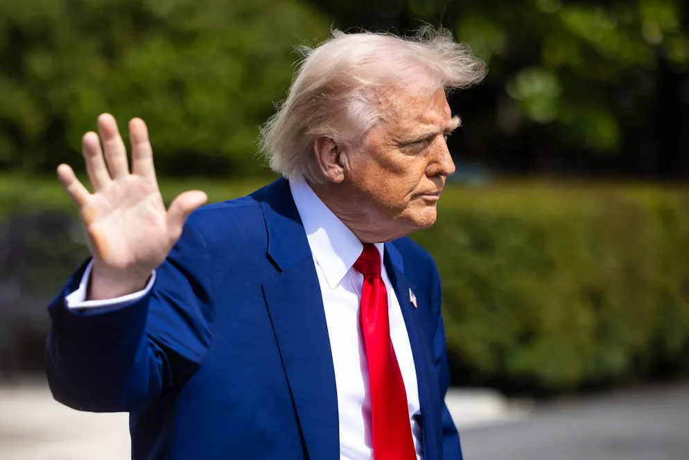 Trump in un'immagine del 2025.