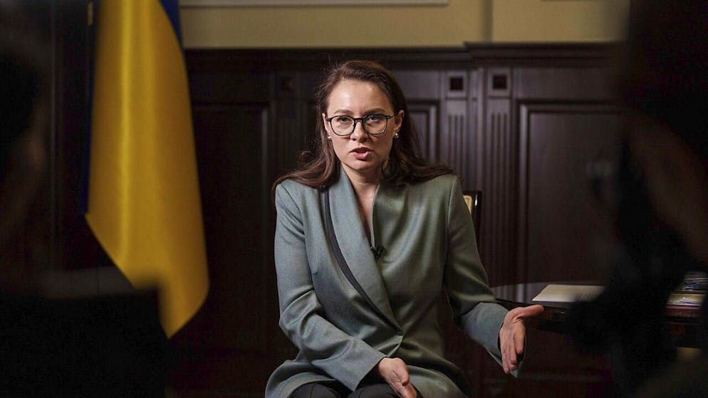 La ministra dell'Economia ucraina Yuliia Svyrydenko.