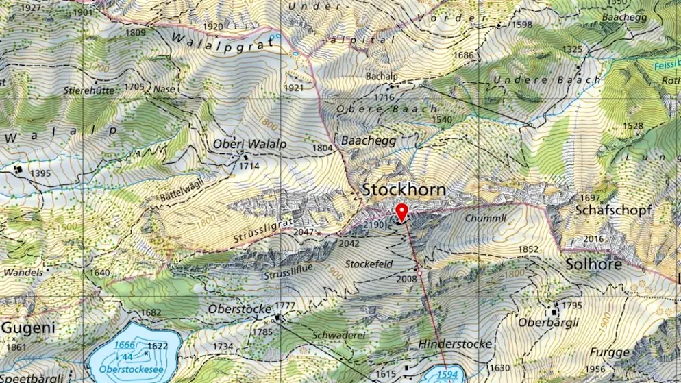 Auf der Nordseite des Stockhorns im Gebiet Baachegg ist ein Bergwanderer tödlich verunglückt.
