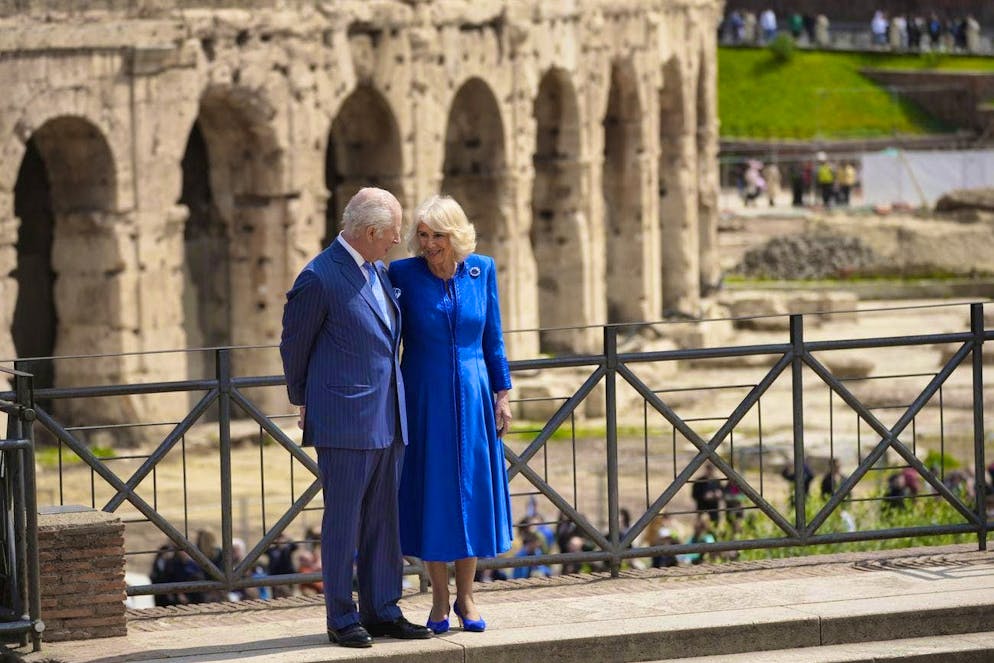King Charles and Camilla: 20th wedding anniversary. King Charles and Camilla celebrate their 20th wedding anniversary in Italy on a trip abroad. They visited the Colosseum in Rome on April 8.