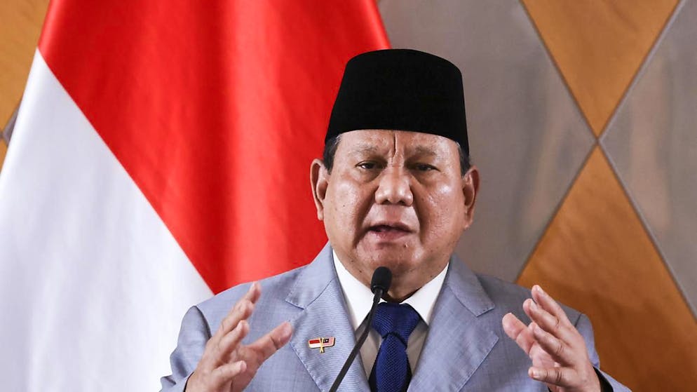 Il presidente indonesiano Prabowo Subianto.