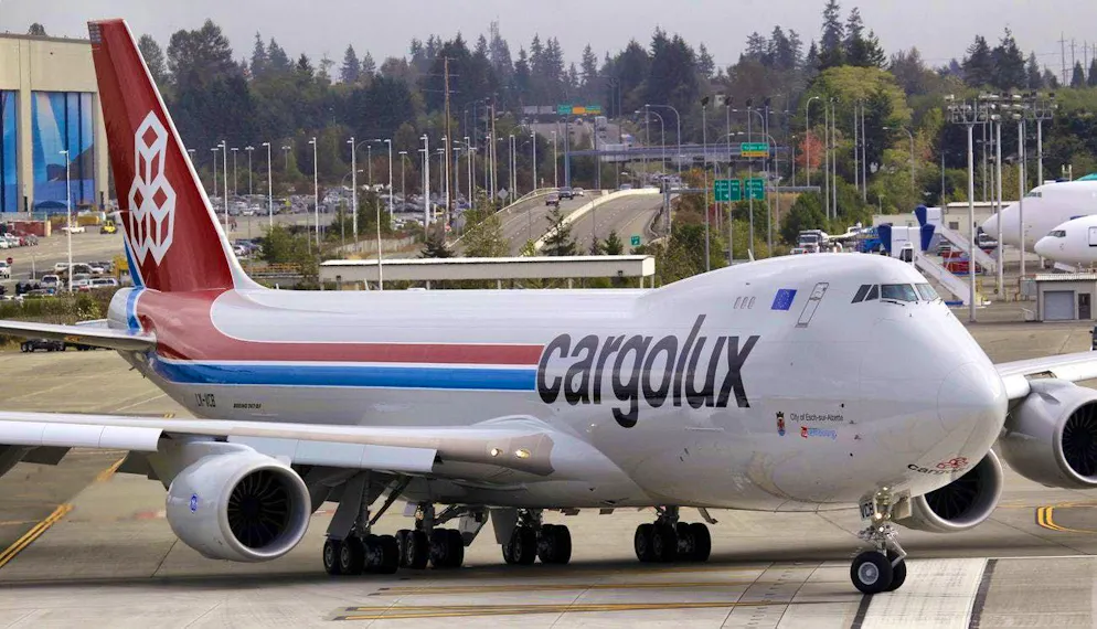A Cargolux Boeing 747 took off from Basel for the USA. (archive picture)