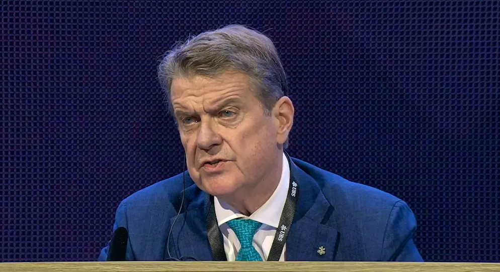 Colm Kelleher at the Annual General Meeting on Thursday. 