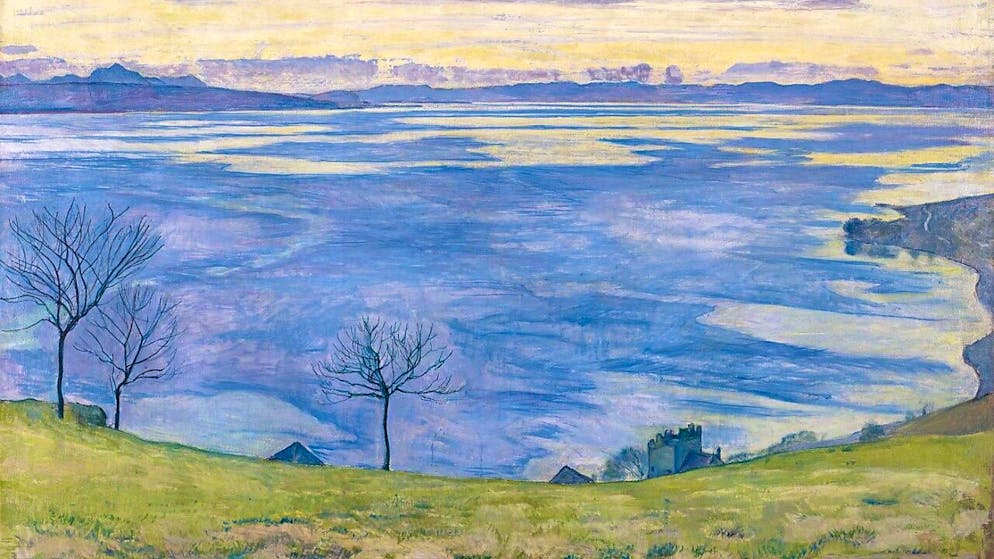 Hodler e Franzoni dialogano in una mostra al MASI di Lugano - Gallery. Nel dipinto "Il Lago Lemano visto da Chexbres" si può ammirare la composizione pittorica ellittica di Ferdinand Hodler.