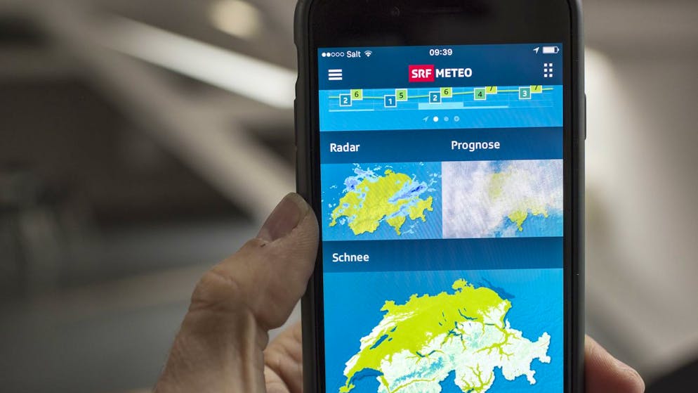 Wetter-Apps auf dem Smartphone. 3 Gründe, warum die Prognosen für die Schweiz oft ungenau sind