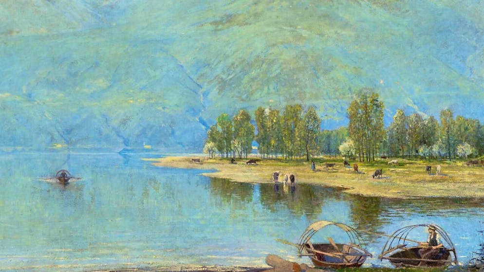 Le musée tessinois Masi met à l'affiche Hodler et Franzoni - Gallery. Filipp Manzoni avait été récompensé à Genève pour sa toile "Delta della Maggia".