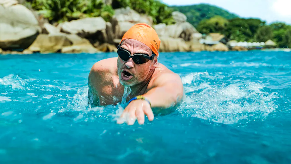 Extreme swimmer André Wiersig. 