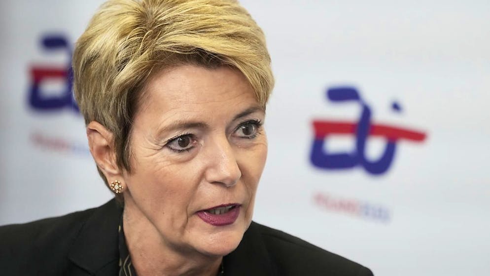 La presidente della Confederazione Karin Keller-Sutter