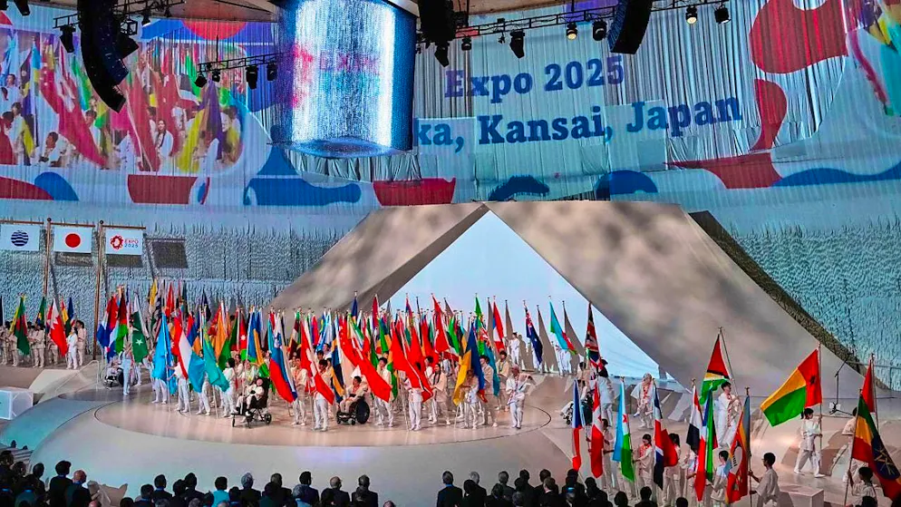 Opening ceremony of the Osaka Expo 2025. photo: Hiro Komae/AP/dpa