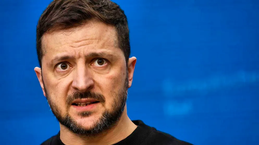 ARCHIVE - Ukrainian President Volodymyr Zelensky speaks during a press conference at an EU summit in Brussels. Photo: Geert Vanden Wijngaert/AP/dpa
