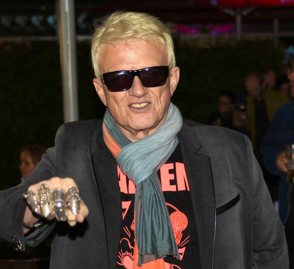 Singer Heino is currently promoting his latest single "Ein Gläschen am Morgen".