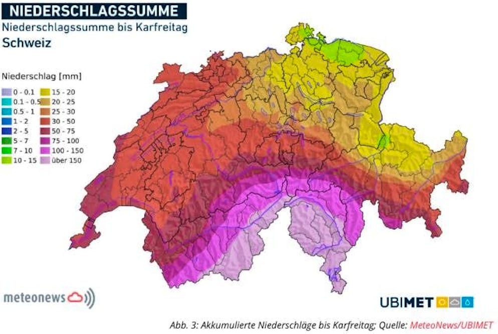 Scattered precipitation is possible, especially in the southern regions.