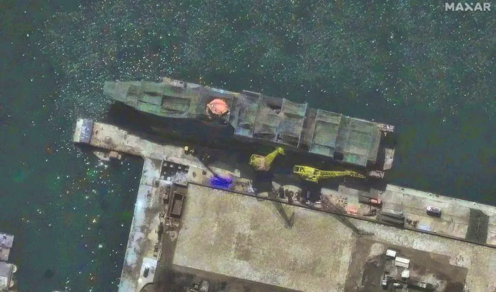 The technology company Maxar and Planet Labs took the satellite images.