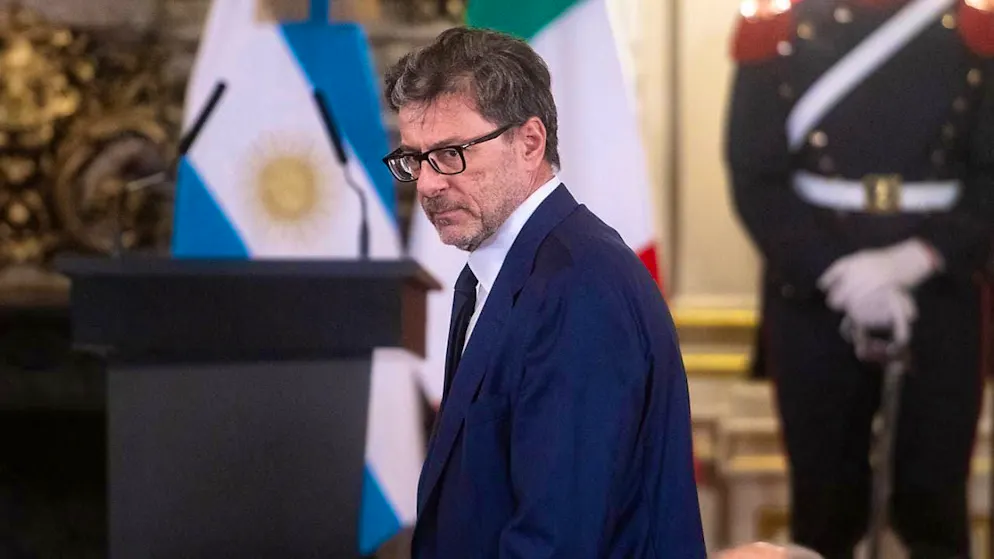 ARCHIVE - Italian Finance Minister Giancarlo Giorgetti. Photo: Cristina Sille/dpa/Archive image