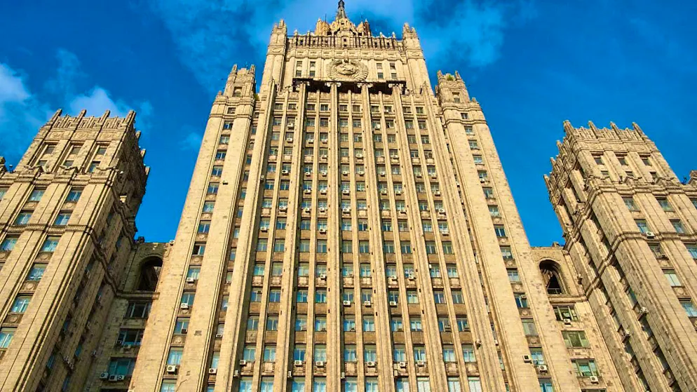 ARCHIVE - View of the Russian Foreign Ministry. Photo: Bernd Thissen/dpa