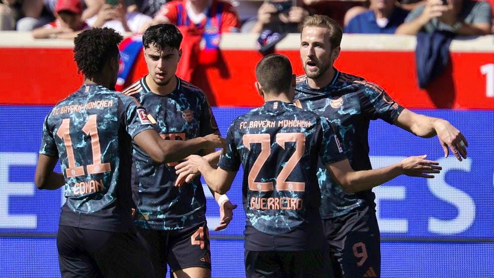 Harry Kane (right) and Co. leave no stone unturned in Heidenheim.