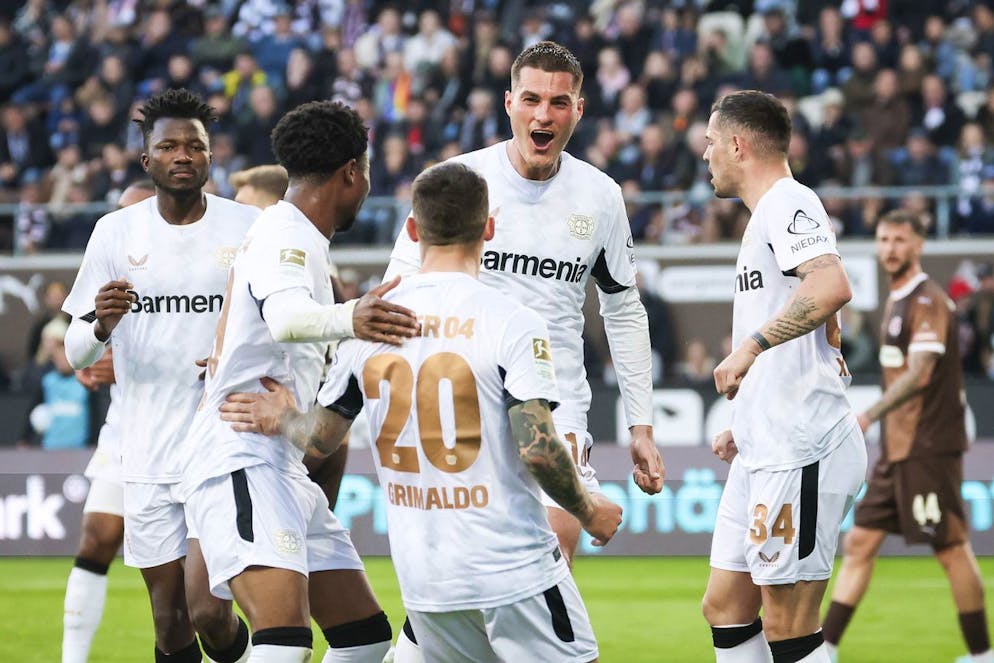 Patrik Schick brachte Leverkusen zwar in Führung – zum Sieg reicht es gegen St. Pauli aber nicht.