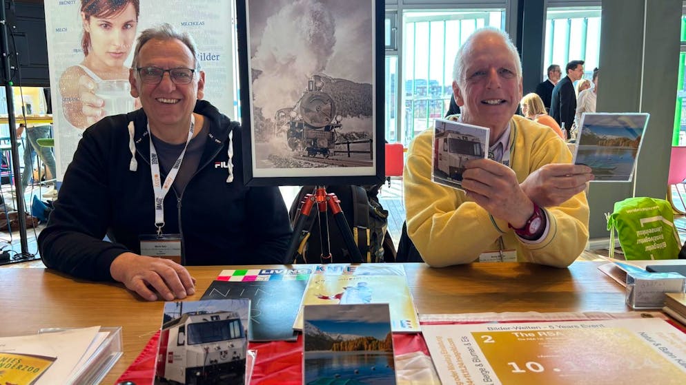 Ronny Stocker (rechts), Kreativdirektor der Bildagentur The_RSA_1st, und Fotograf Mario Hotz.