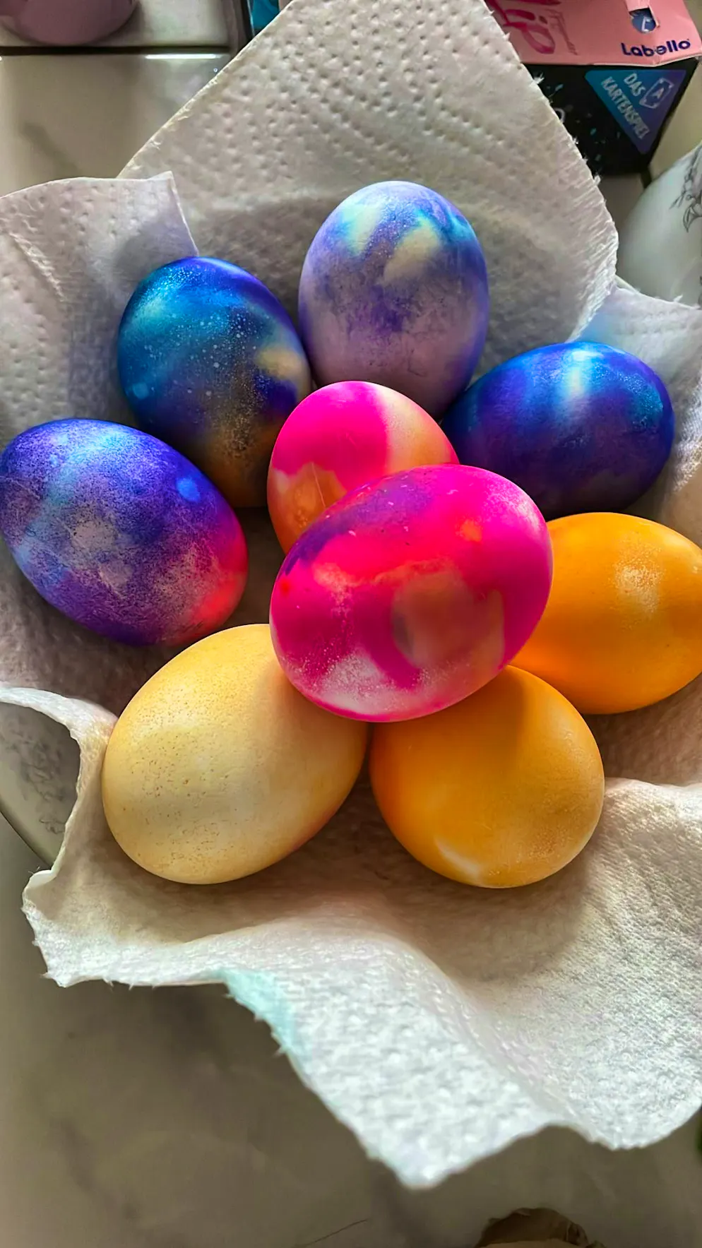 Easter 2025. Colored eggs are of course a must at Easter.