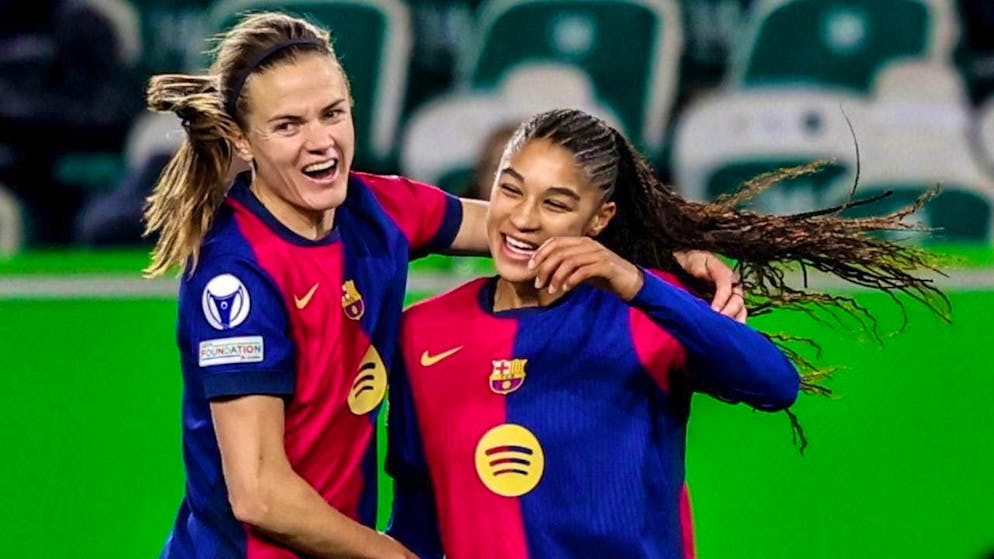Sydney Schertenleib is well on her way back to the final of the Women's Champions League with Barcelona.