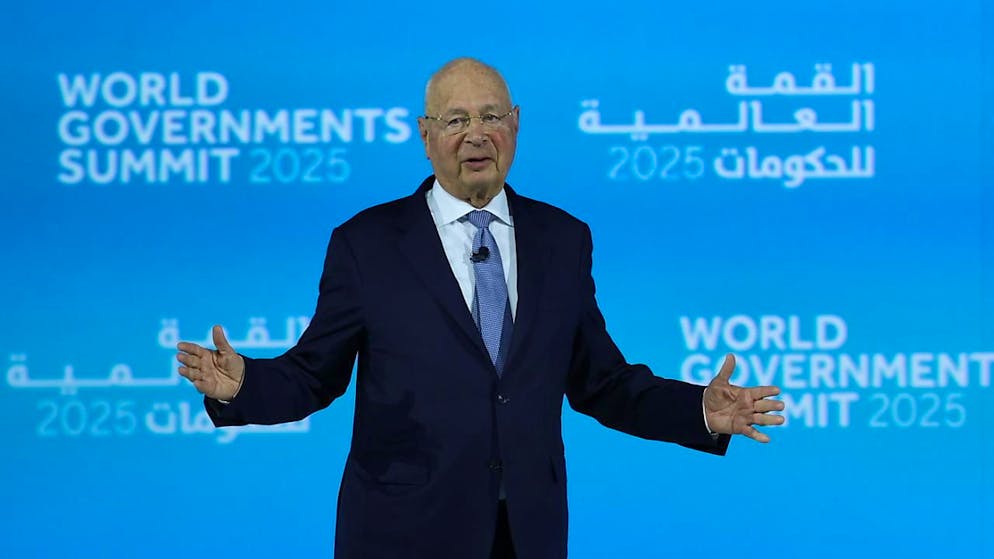 Klaus Schwab a Davos durante l'ultima edizione del WEF