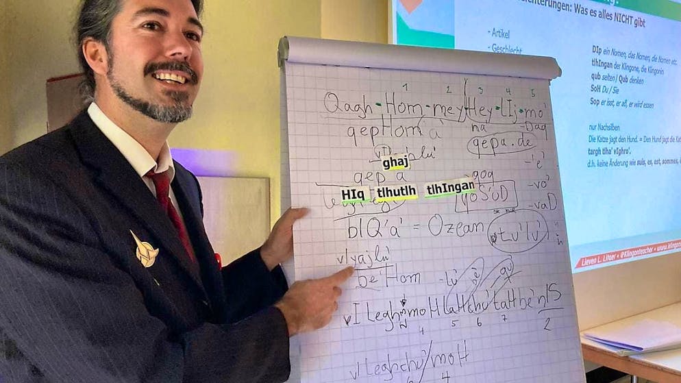 "The language is taken more seriously today," says Lieven L. Litaer, who teaches Klingon. (archive image)