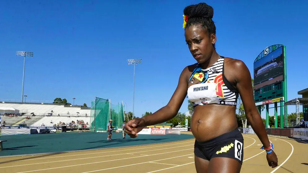 Athlete Alysia Montaño was still running races when she was five months pregnant.