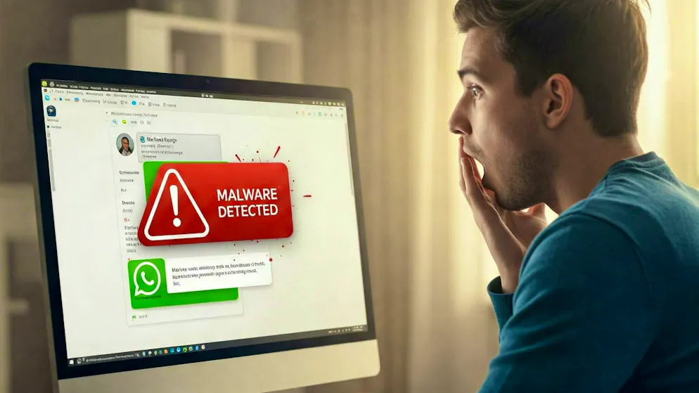 The desktop version of WhatsApp had a security vulnerability.