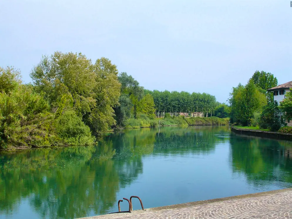 The Stella River flows through the Friuli-Venezia Giulia region in north-eastern Italy.