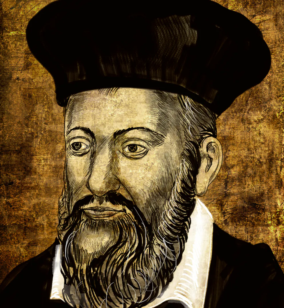 Une représentation de Nostradamus.
