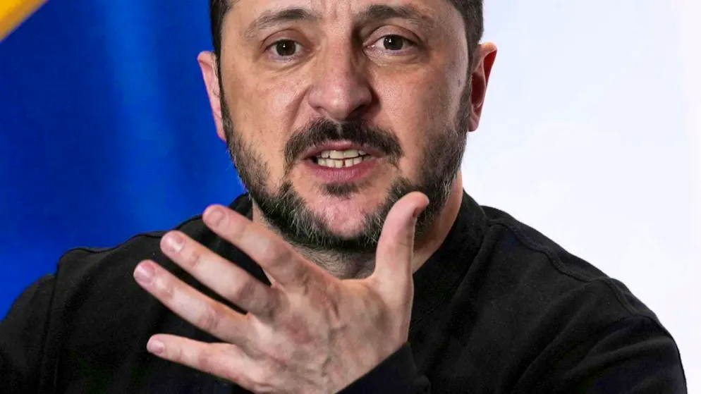 ARCHIVE - Volodymyr Zelensky, President of Ukraine, speaks during a press conference after the summit of the so-called "Coalition of the Willing". Photo: Aurelien Morissard/AP/dpa