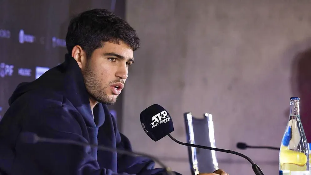 Carlos Alcaraz declares his forfeit for the Masters 1000 tournament in Madrid.