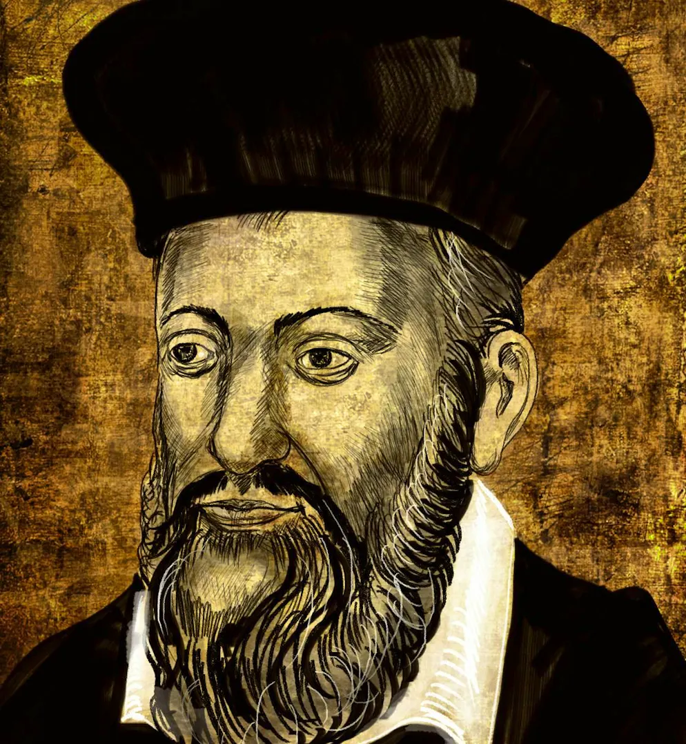 Una rappresentazione di Nostradamus.